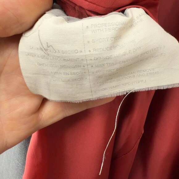 ERMENEGILDO ZEGNA Trofeo Wool 3 Button Front Checked Grey Blazer Jacket Size 50R - Picture 8 of 13